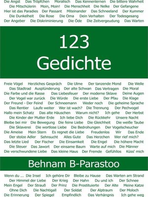 cover image of 123 Gedichte